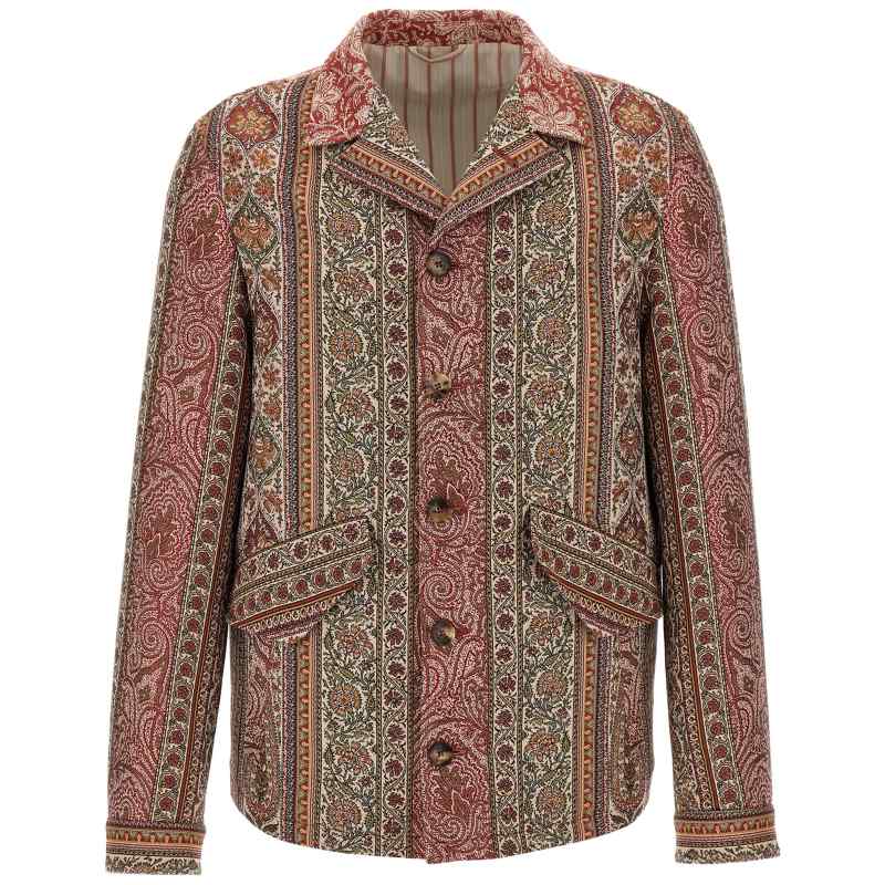 Etro Balmacaan Neck Overshirt