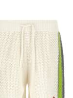 Casablanca Stripe Crochet Bermuda Shorts