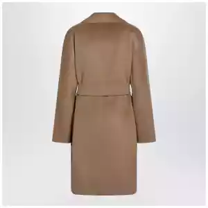 Max Mara Studio Camel wrap coat in cashmere and wool