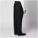 Thom Browne Navy blue wool trousers