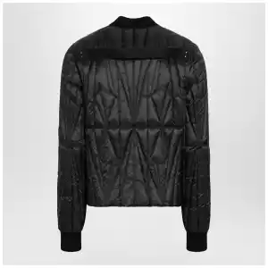 Moncler + Rick Owens Black quilted zip-up down jacket
