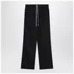 Moncler + Rick Owens Black drawstring trousers