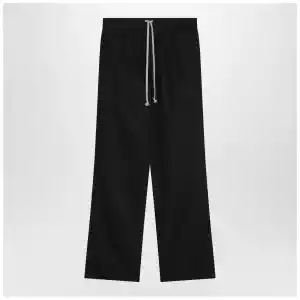 Moncler + Rick Owens Black drawstring trousers