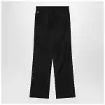Moncler + Rick Owens Black drawstring trousers
