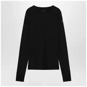 Moncler + Rick Owens Black cotton sweater