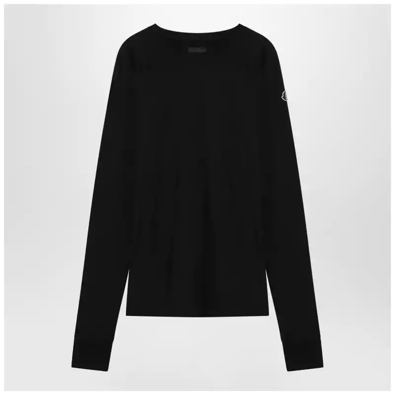 Moncler + Rick Owens Black cotton sweater