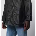 Barbour Sage green Beaufort waxed jacket