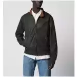 Barbour Olive green lightweight waxed Royston jacket