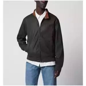 Barbour Olive green lightweight waxed Royston jacket