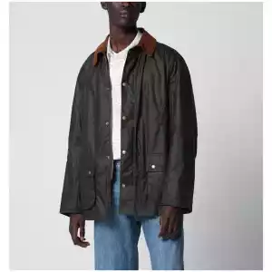 Barbour Olive green lightweight waxed Ashby jacket