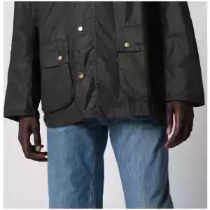 Barbour Olive green lightweight waxed Ashby jacket