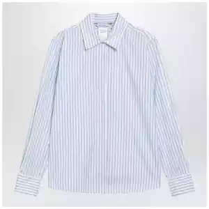 Max Mara White/light blue striped shirt