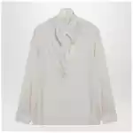 Max Mara Ivory silk charmeuse blouse