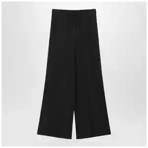 Max Mara Wide-leg blue silk trousers