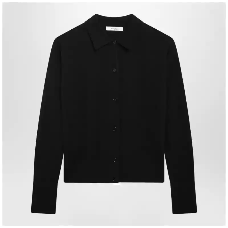 Max Mara Navy wool-blend cardigan