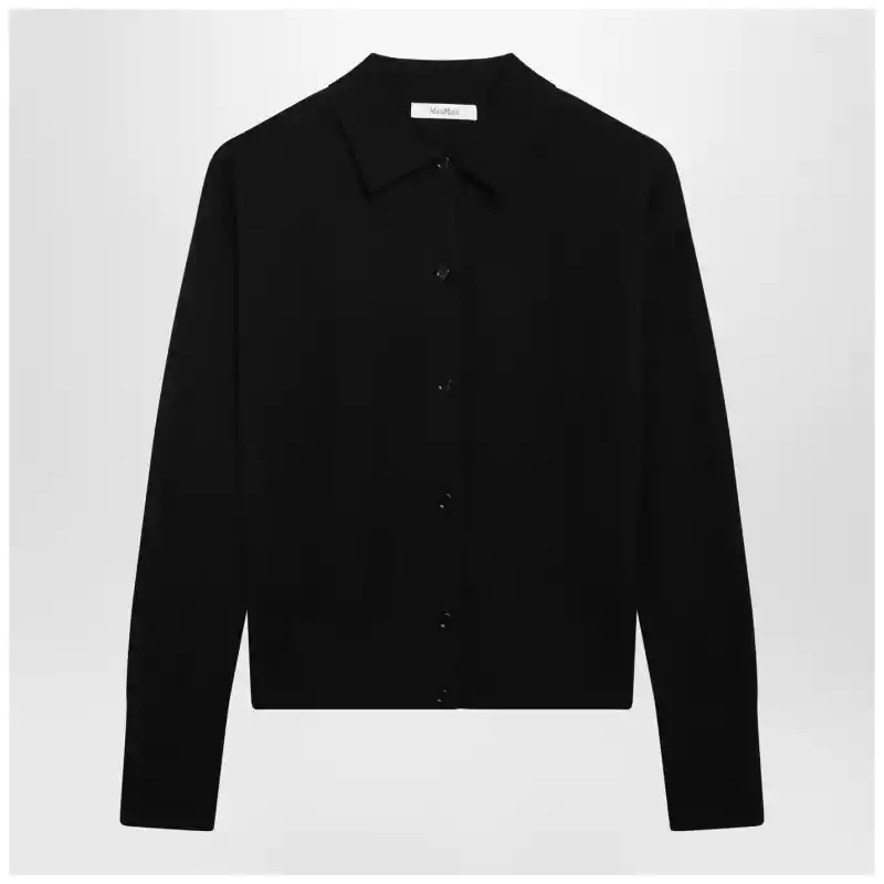 Max Mara Black wool-blend cardigan