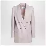 Max Mara Dusty beige double-breasted wool-blend jacket
