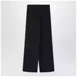 Max Mara Navy silk-blend trousers