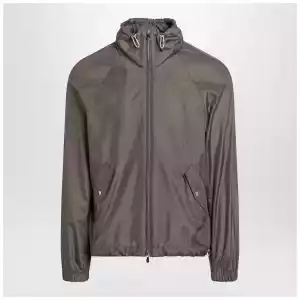 Brunello Cucinelli Taupe silk-blend jacket