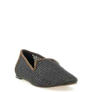 Brunello Cucinelli Embroidery Mesh Loafers