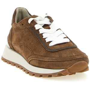 Brunello Cucinelli Monile Suede Sneakers
