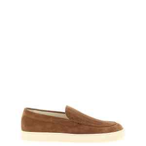 Brunello Cucinelli Suede Chevron Loafers