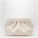 THEMOIRè Large Tia clutch in butter color