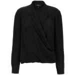 Theory Pk Label Wrap Blouse