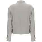 Theory Pk Label Wrap Blouse