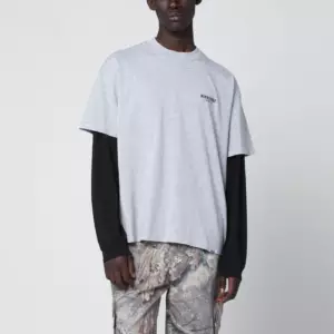 Represent Grey cotton T-shirt with logo