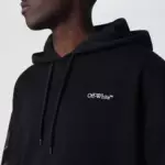 Off White Off-White™ Black hooded sweatshirt with logo print