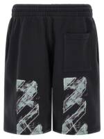 Off White Paint Diag Skate Bermuda Shorts
