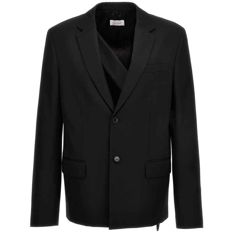 Off White Ow Embroidery Blazer