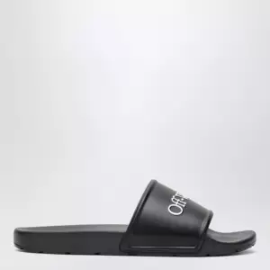 Off White Off-White™ Black Bookish Sliders with logo