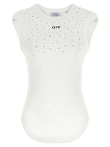 Off White Top Swarowski