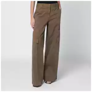 Off White Off-White™ Brown cotton cargo trousers