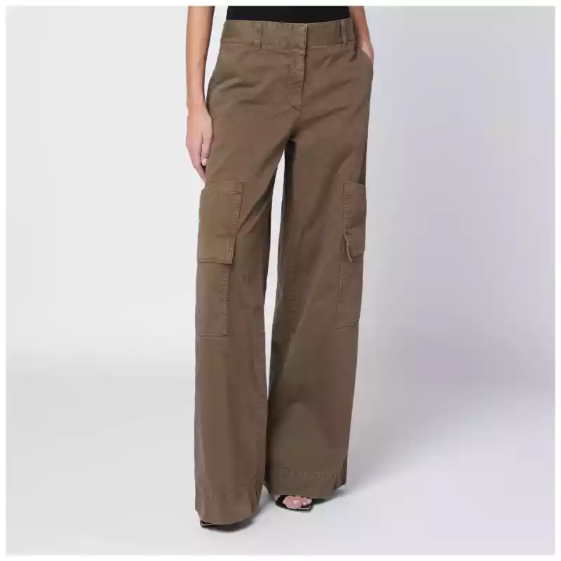 Off White Off-White™ Brown cotton cargo trousers