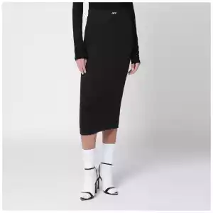 Off White Off-Whiteâ„¢ Black pencil skirt with OFF logo