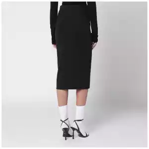 Off White Off-White™ Black pencil skirt with OFF logo