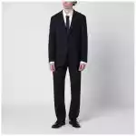 Lardini Blue pinstripe wool single-breasted suit