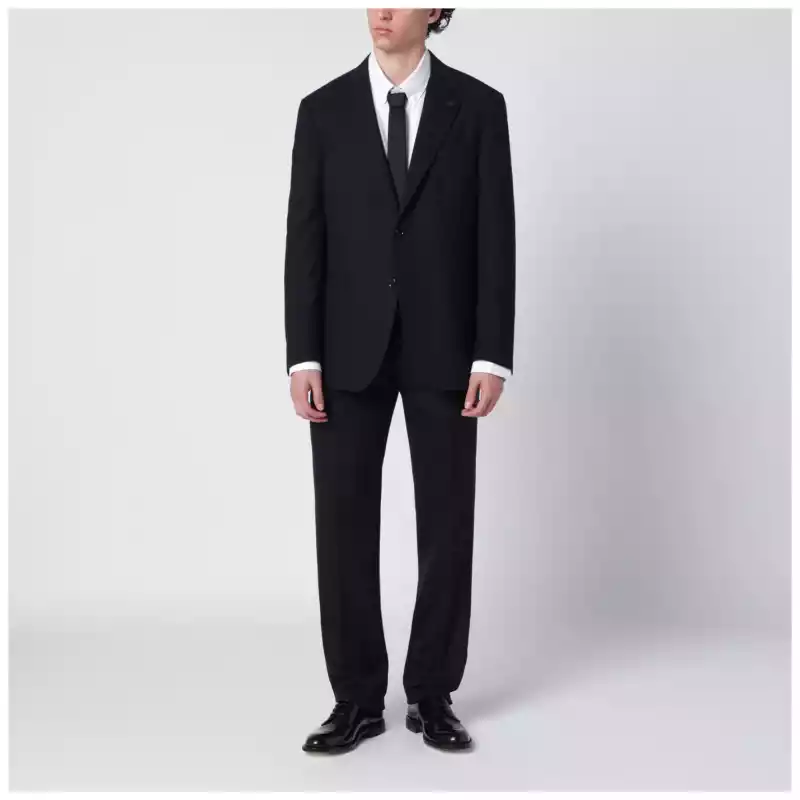 Lardini Blue pinstripe wool single-breasted suit