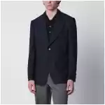 Lardini Single-Breasted Blue Wool Jacket