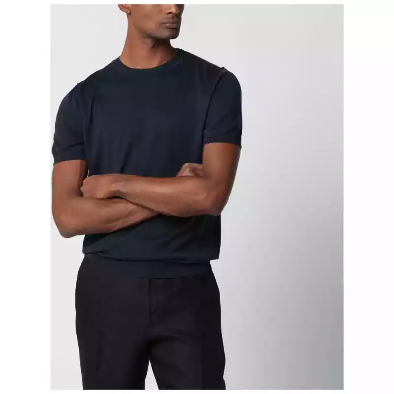 Lardini Blue wool-blend knit