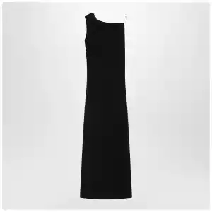 Max Mara Pianoforte Long black cady bustier dress