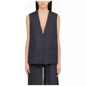 AMIRI Blue cotton waistcoat