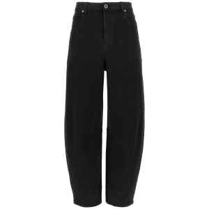 Self-Portrait Black Barrel Leg Jeans