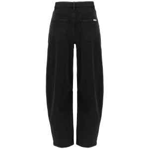 Self-Portrait Black Barrel Leg Jeans