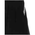 Self-Portrait Black Crêpe Bow Lace Mini Dress