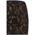 Self-Portrait Black Lace Midi Skirt