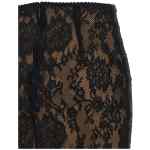 Self-Portrait Black Lace Midi Skirt